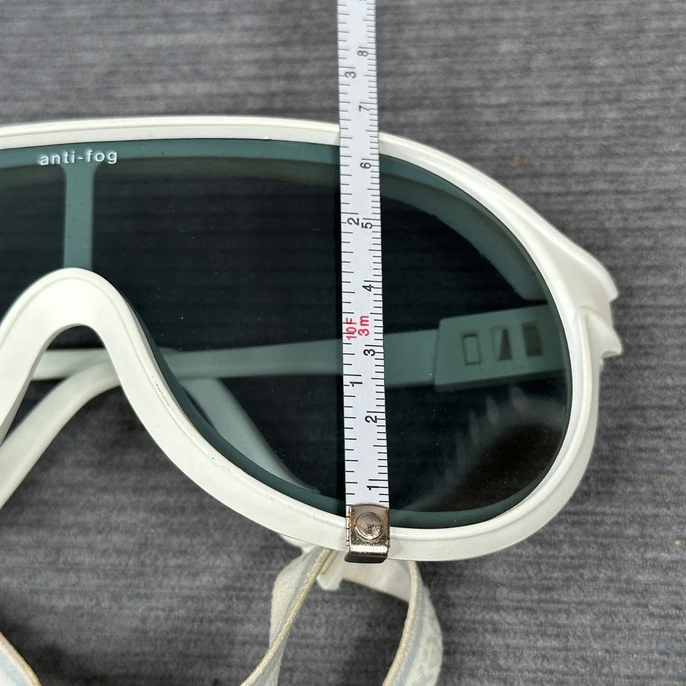 Vintage Uvex Sportstyle Shield Sunglasses White W Germany No 5347 Anti-Fog Case